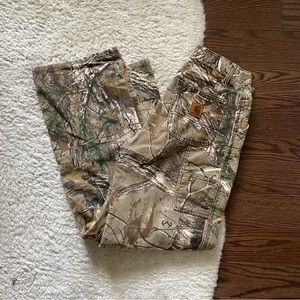 Carhart tree camo carpenter pants